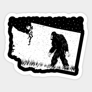 Washington Bigfoot Sticker